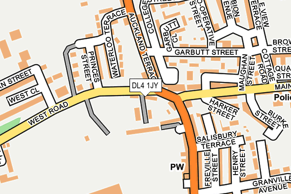 DL4 1JY map - OS OpenMap – Local (Ordnance Survey)