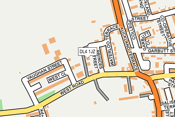 DL4 1JZ map - OS OpenMap – Local (Ordnance Survey)