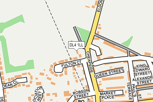 DL4 1LL map - OS OpenMap – Local (Ordnance Survey)