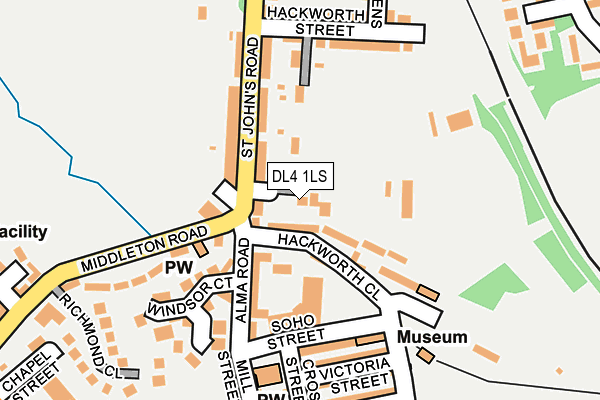 DL4 1LS map - OS OpenMap – Local (Ordnance Survey)