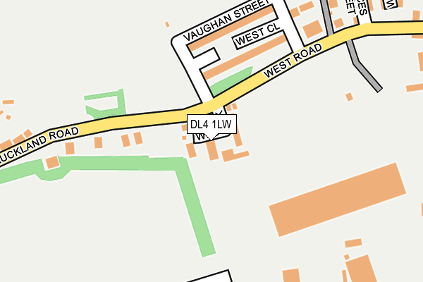 DL4 1LW map - OS OpenMap – Local (Ordnance Survey)