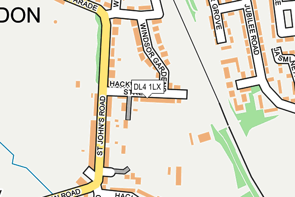 DL4 1LX map - OS OpenMap – Local (Ordnance Survey)