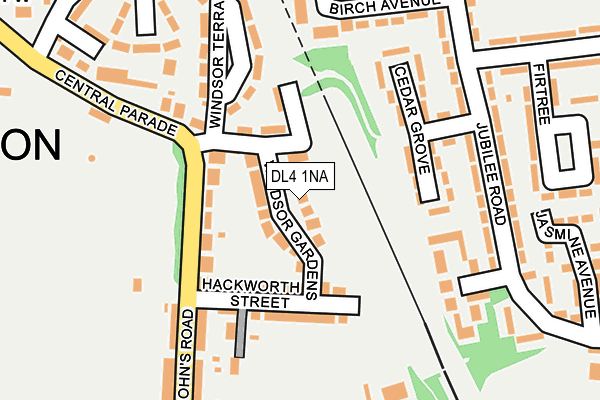 DL4 1NA map - OS OpenMap – Local (Ordnance Survey)