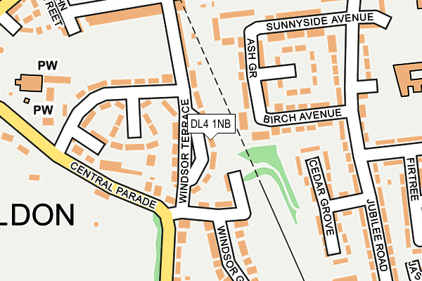 DL4 1NB map - OS OpenMap – Local (Ordnance Survey)