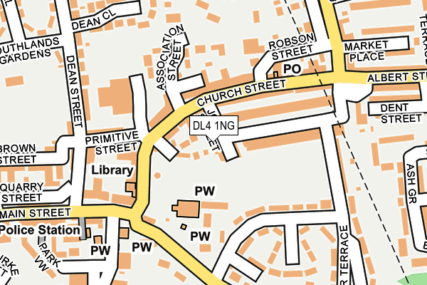 DL4 1NG map - OS OpenMap – Local (Ordnance Survey)
