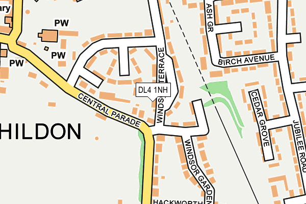 DL4 1NH map - OS OpenMap – Local (Ordnance Survey)