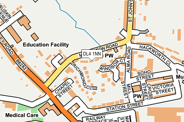 DL4 1NN map - OS OpenMap – Local (Ordnance Survey)