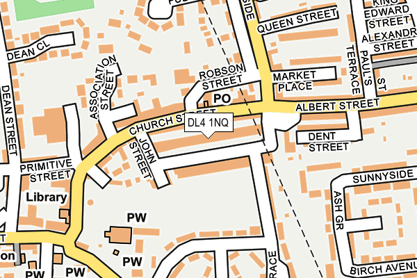 DL4 1NQ map - OS OpenMap – Local (Ordnance Survey)
