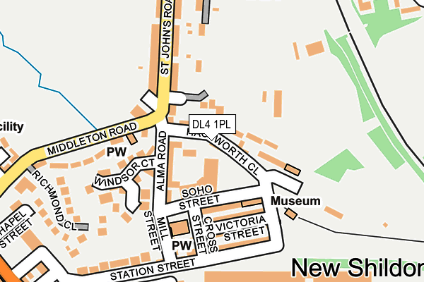 DL4 1PL map - OS OpenMap – Local (Ordnance Survey)