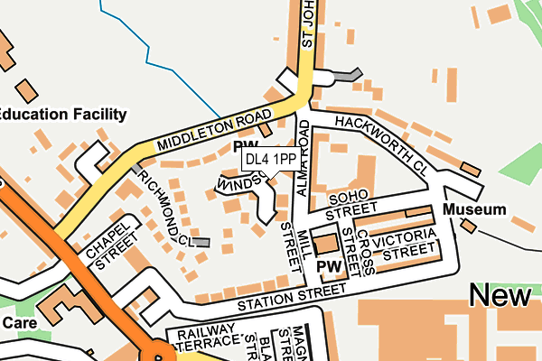 DL4 1PP map - OS OpenMap – Local (Ordnance Survey)