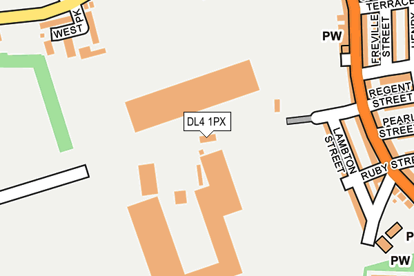 DL4 1PX map - OS OpenMap – Local (Ordnance Survey)