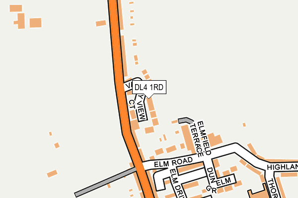 DL4 1RD map - OS OpenMap – Local (Ordnance Survey)
