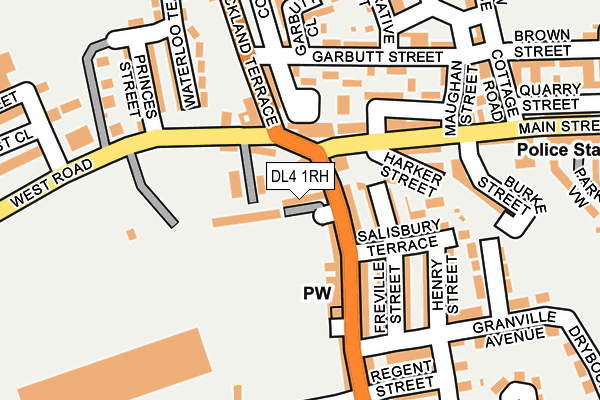 DL4 1RH map - OS OpenMap – Local (Ordnance Survey)