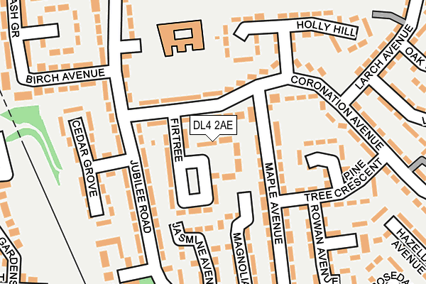 DL4 2AE map - OS OpenMap – Local (Ordnance Survey)