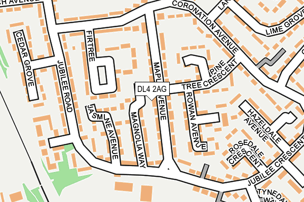 DL4 2AG map - OS OpenMap – Local (Ordnance Survey)