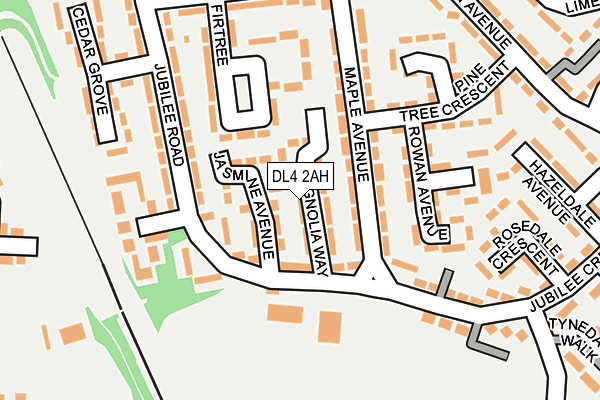 DL4 2AH map - OS OpenMap – Local (Ordnance Survey)