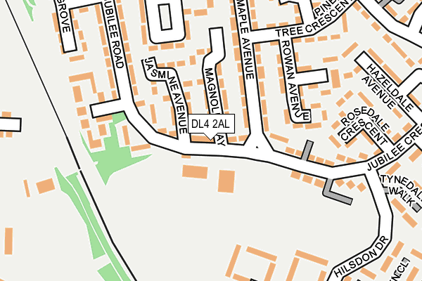 DL4 2AL map - OS OpenMap – Local (Ordnance Survey)