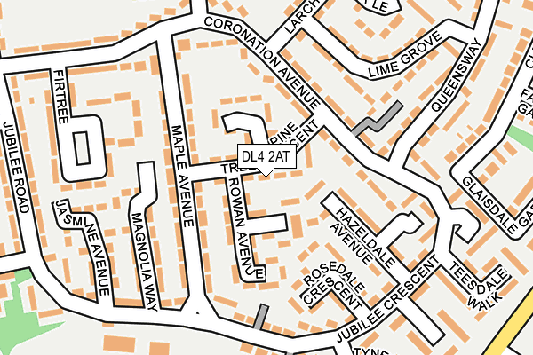 DL4 2AT map - OS OpenMap – Local (Ordnance Survey)