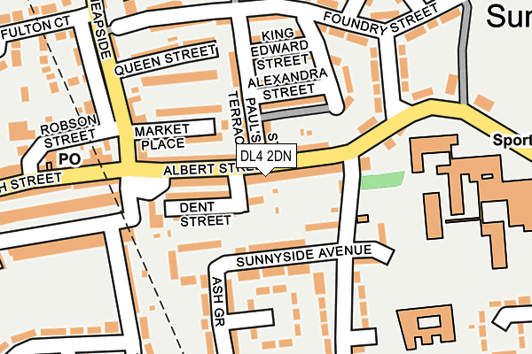 DL4 2DN map - OS OpenMap – Local (Ordnance Survey)