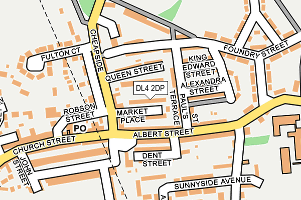 DL4 2DP map - OS OpenMap – Local (Ordnance Survey)
