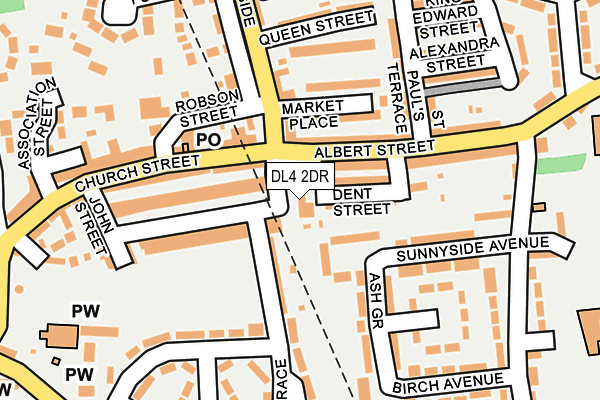 DL4 2DR map - OS OpenMap – Local (Ordnance Survey)