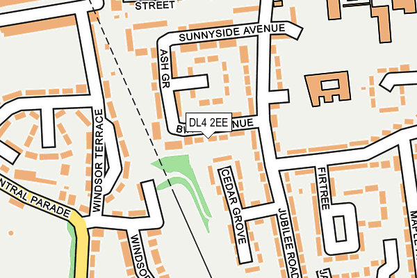 DL4 2EE map - OS OpenMap – Local (Ordnance Survey)