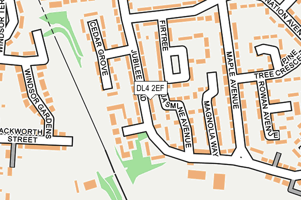 DL4 2EF map - OS OpenMap – Local (Ordnance Survey)