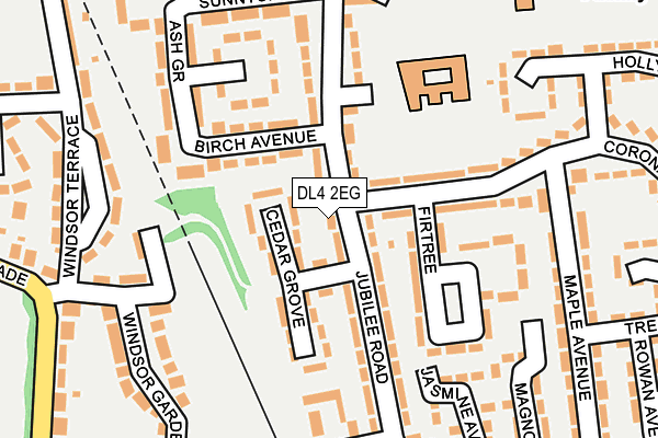 DL4 2EG map - OS OpenMap – Local (Ordnance Survey)