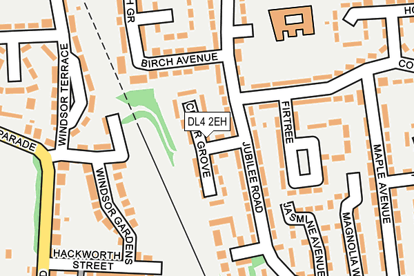 DL4 2EH map - OS OpenMap – Local (Ordnance Survey)