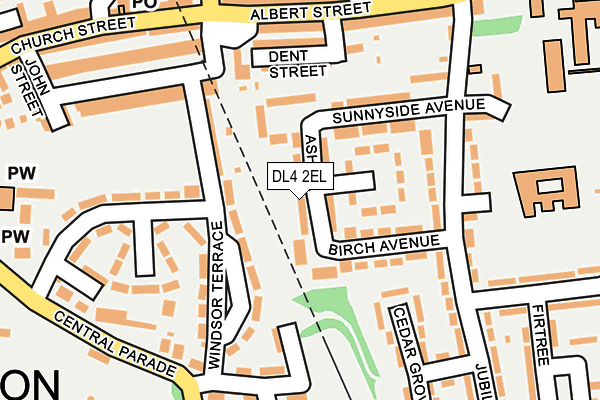 DL4 2EL map - OS OpenMap – Local (Ordnance Survey)