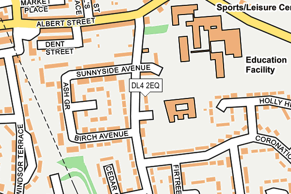 DL4 2EQ map - OS OpenMap – Local (Ordnance Survey)