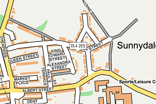 DL4 2ES map - OS OpenMap – Local (Ordnance Survey)