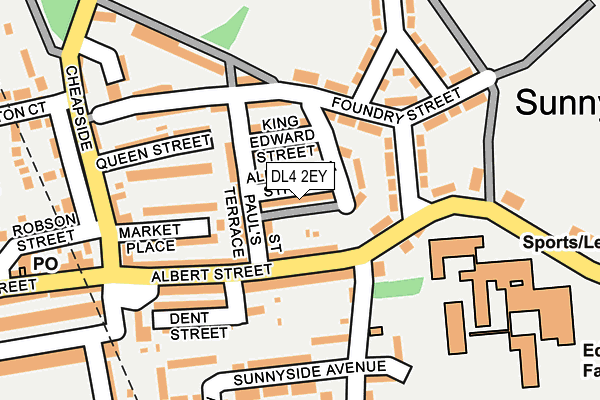 DL4 2EY map - OS OpenMap – Local (Ordnance Survey)