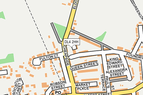DL4 2HH map - OS OpenMap – Local (Ordnance Survey)