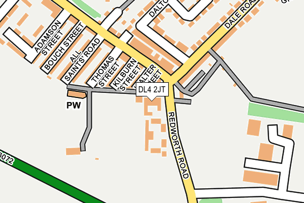 DL4 2JT map - OS OpenMap – Local (Ordnance Survey)