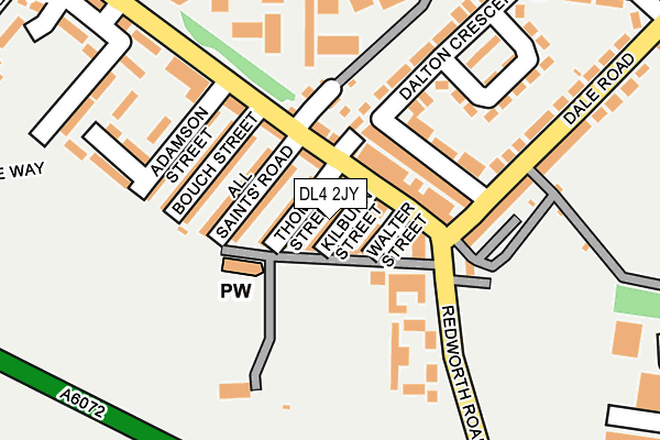 DL4 2JY map - OS OpenMap – Local (Ordnance Survey)
