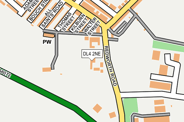 DL4 2NE map - OS OpenMap – Local (Ordnance Survey)