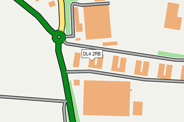 DL4 2RB map - OS OpenMap – Local (Ordnance Survey)