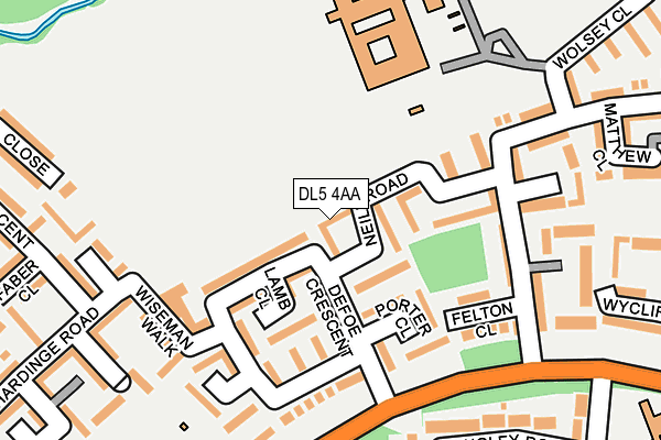 DL5 4AA map - OS OpenMap – Local (Ordnance Survey)