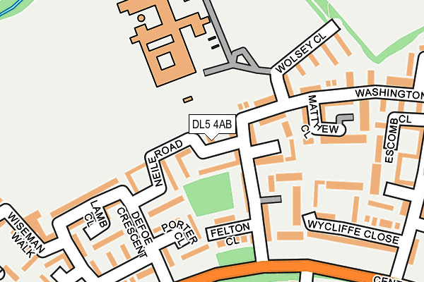 DL5 4AB map - OS OpenMap – Local (Ordnance Survey)