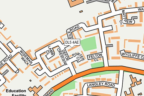 DL5 4AE map - OS OpenMap – Local (Ordnance Survey)