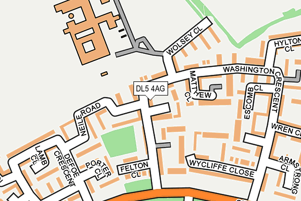 DL5 4AG map - OS OpenMap – Local (Ordnance Survey)