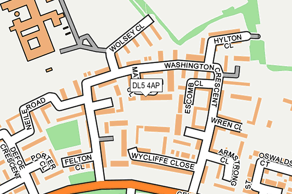 DL5 4AP map - OS OpenMap – Local (Ordnance Survey)