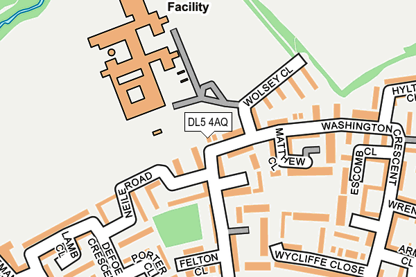 DL5 4AQ map - OS OpenMap – Local (Ordnance Survey)
