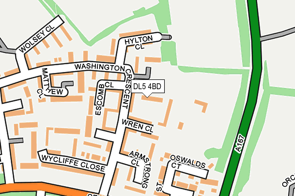 DL5 4BD map - OS OpenMap – Local (Ordnance Survey)