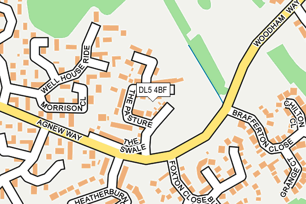 DL5 4BF map - OS OpenMap – Local (Ordnance Survey)