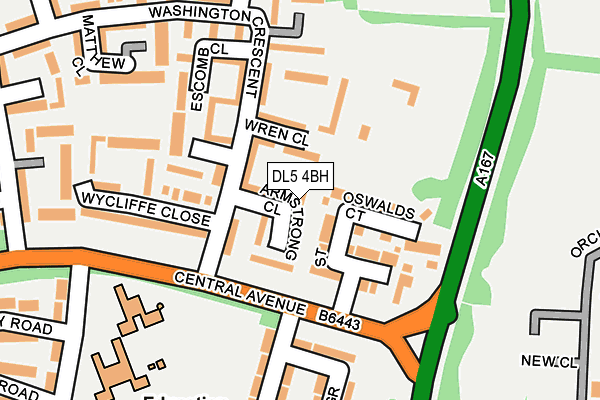 DL5 4BH map - OS OpenMap – Local (Ordnance Survey)