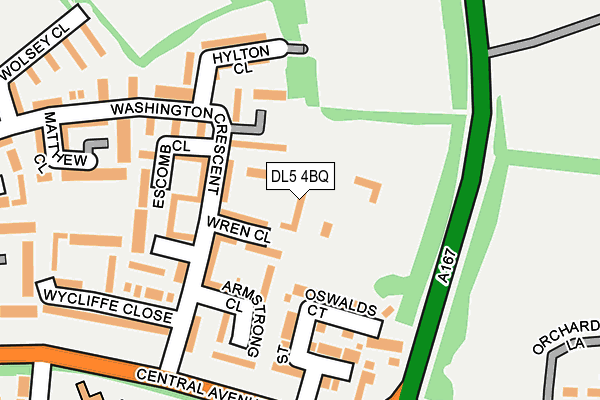 DL5 4BQ map - OS OpenMap – Local (Ordnance Survey)