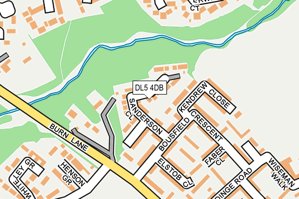DL5 4DB map - OS OpenMap – Local (Ordnance Survey)