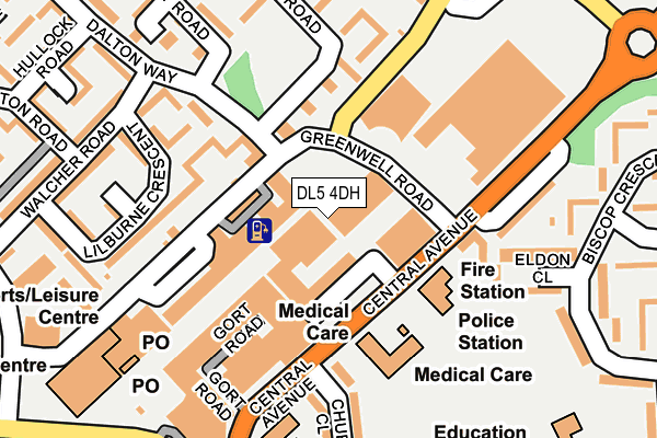 DL5 4DH map - OS OpenMap – Local (Ordnance Survey)